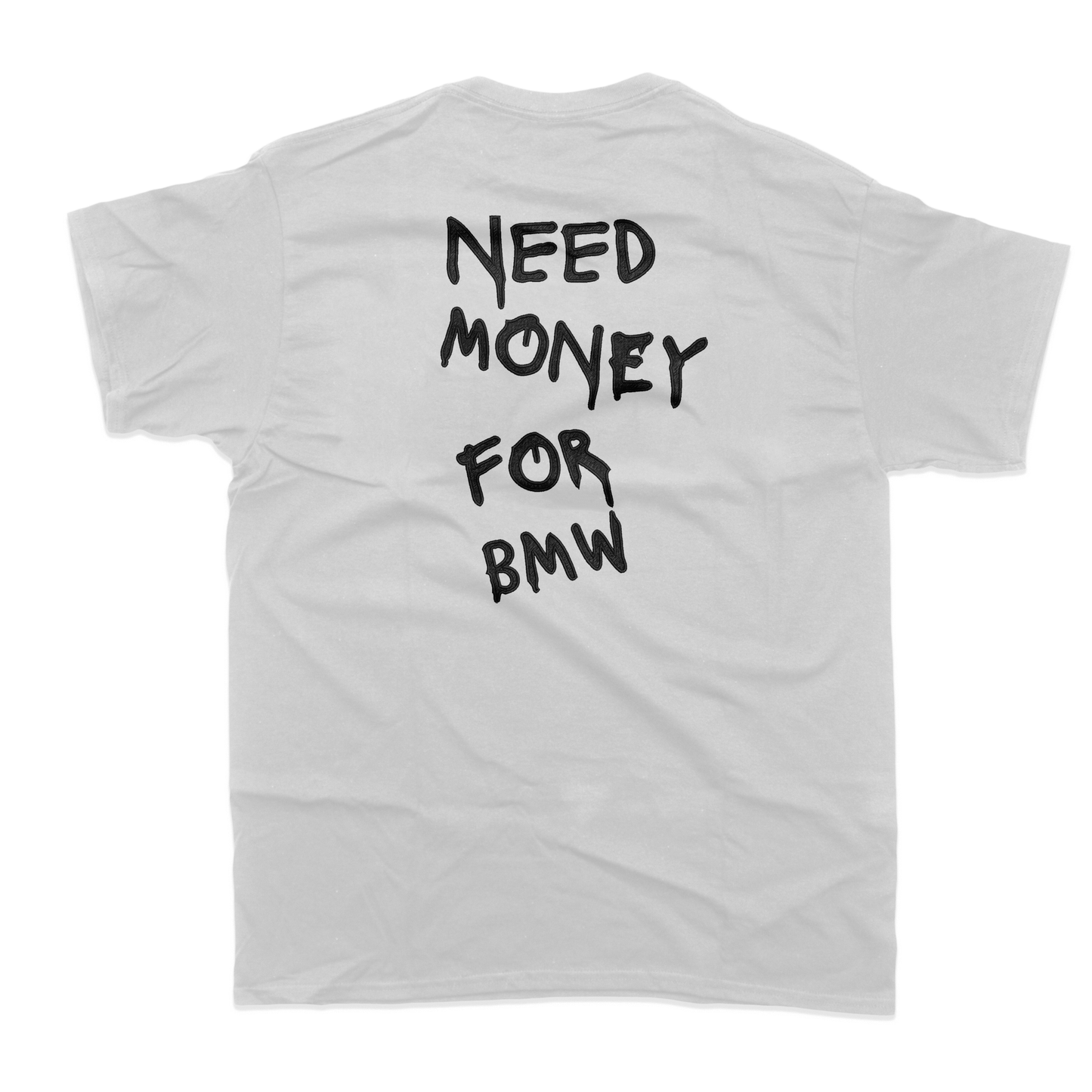 Тениска с бродерия Need money for BMW