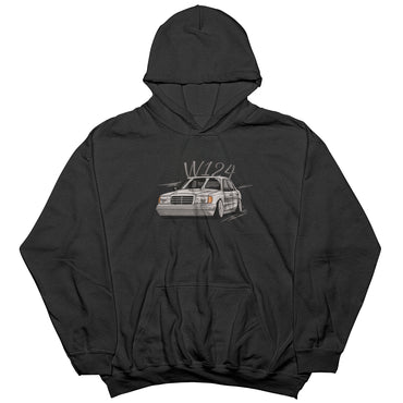 Cars | Mercedes W124 embroidered Hoodie