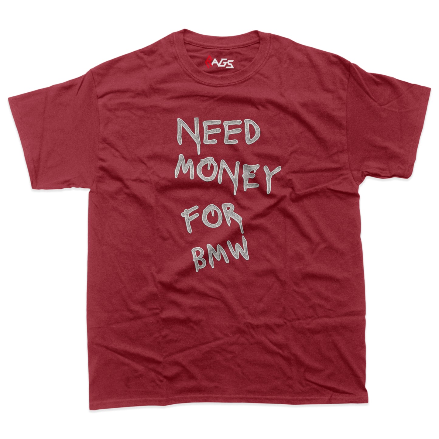 Тениска с бродерия Need money for BMW