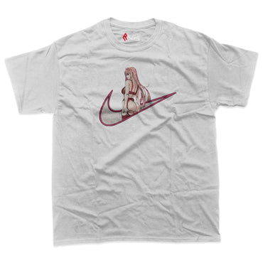 Zero Two 18+ embroidery t-shirt(OVERSIZED)