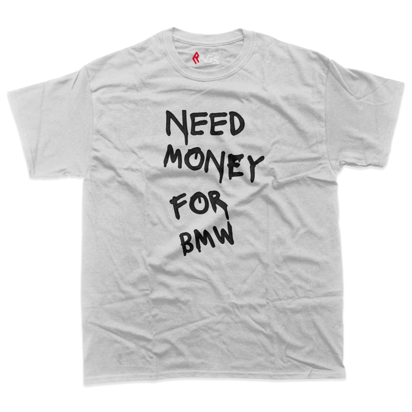 Тениска с бродерия Need money for BMW