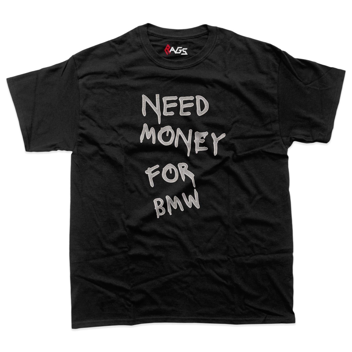 Тениска с бродерия Need money for BMW