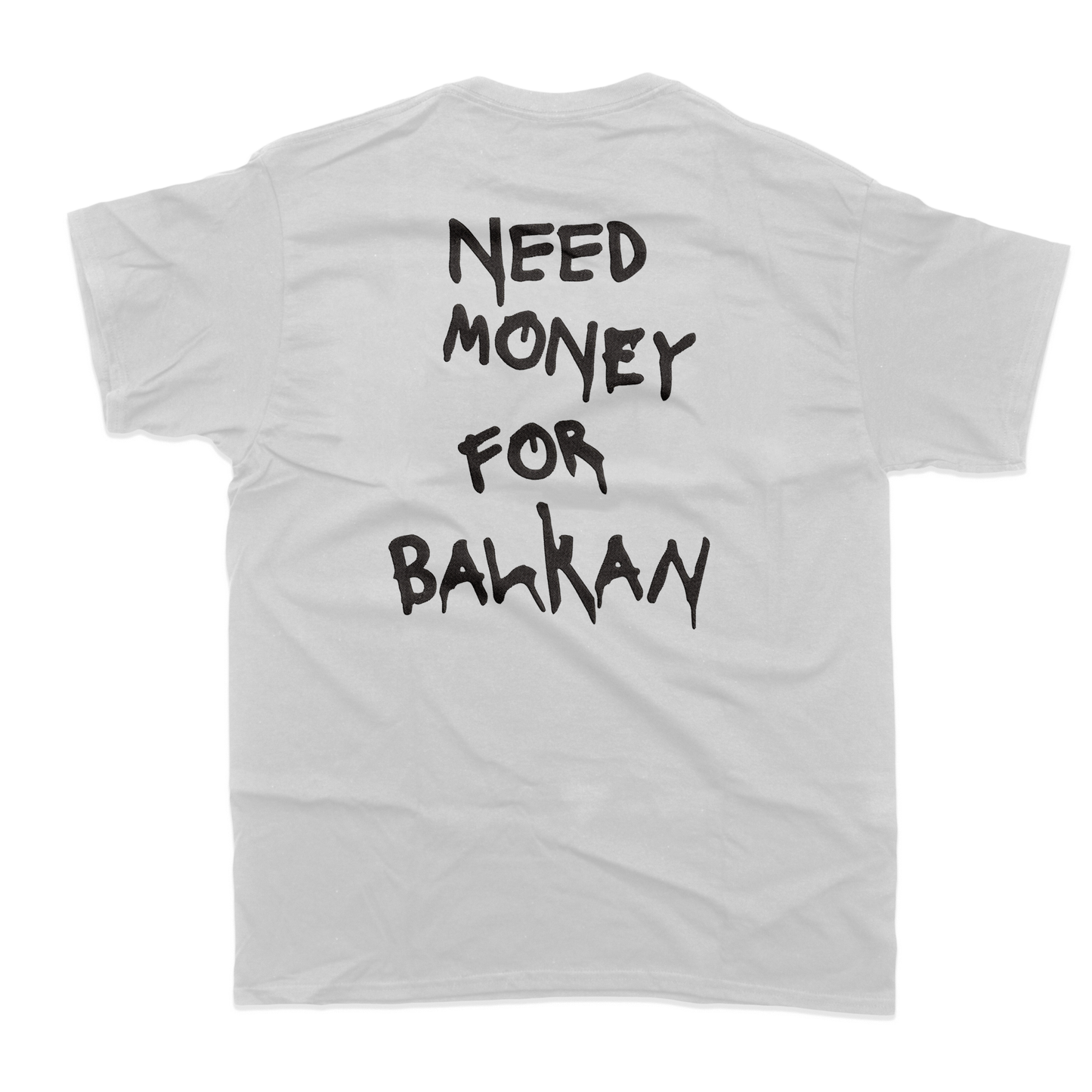 Тениска с бродерия Need money for BALKAN