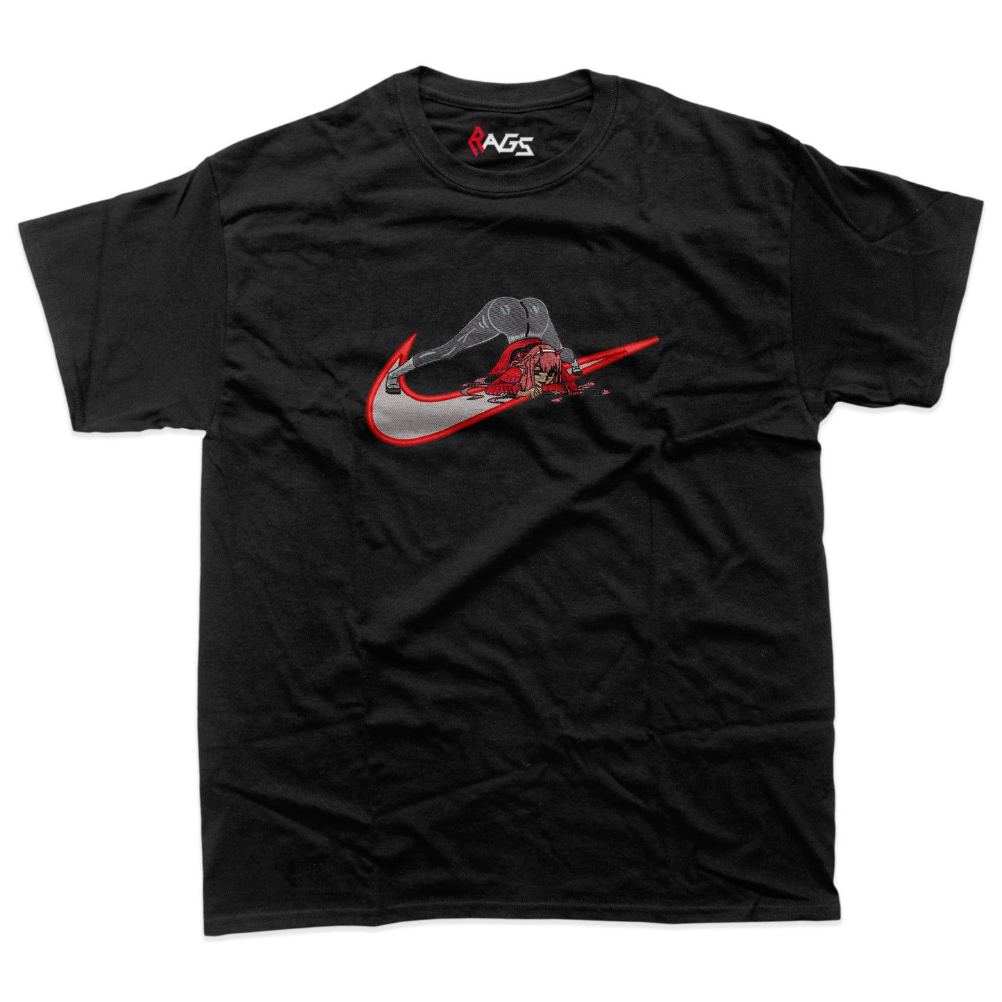 Zero Two 18+ embroidery T-shirt(OVERSIZED)