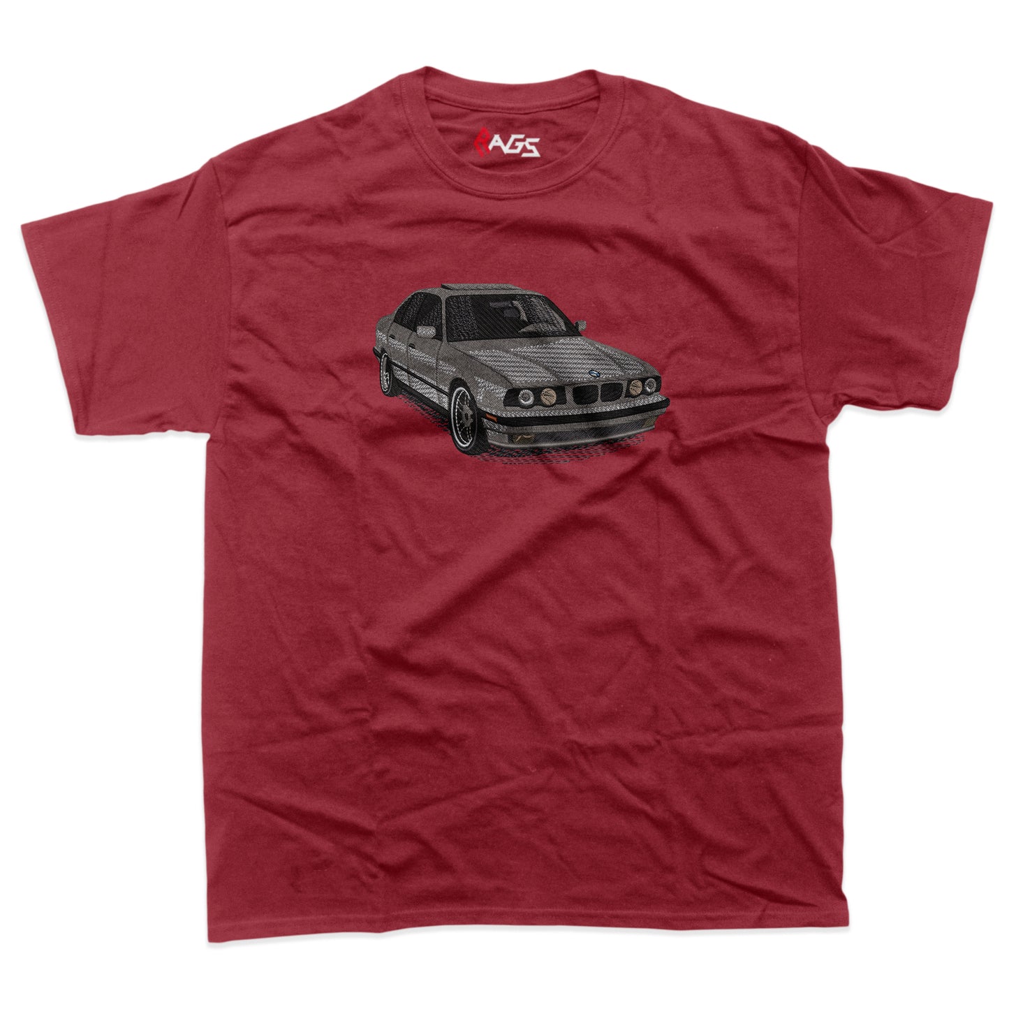 Cars | BMW E34 embroidered T-shirt