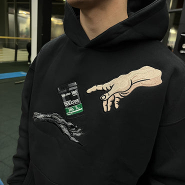 Gym | Holy Pump by Creatine embroidered Hoodie