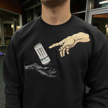 Gym | Holy Pump by White Monster embroidered Sweater