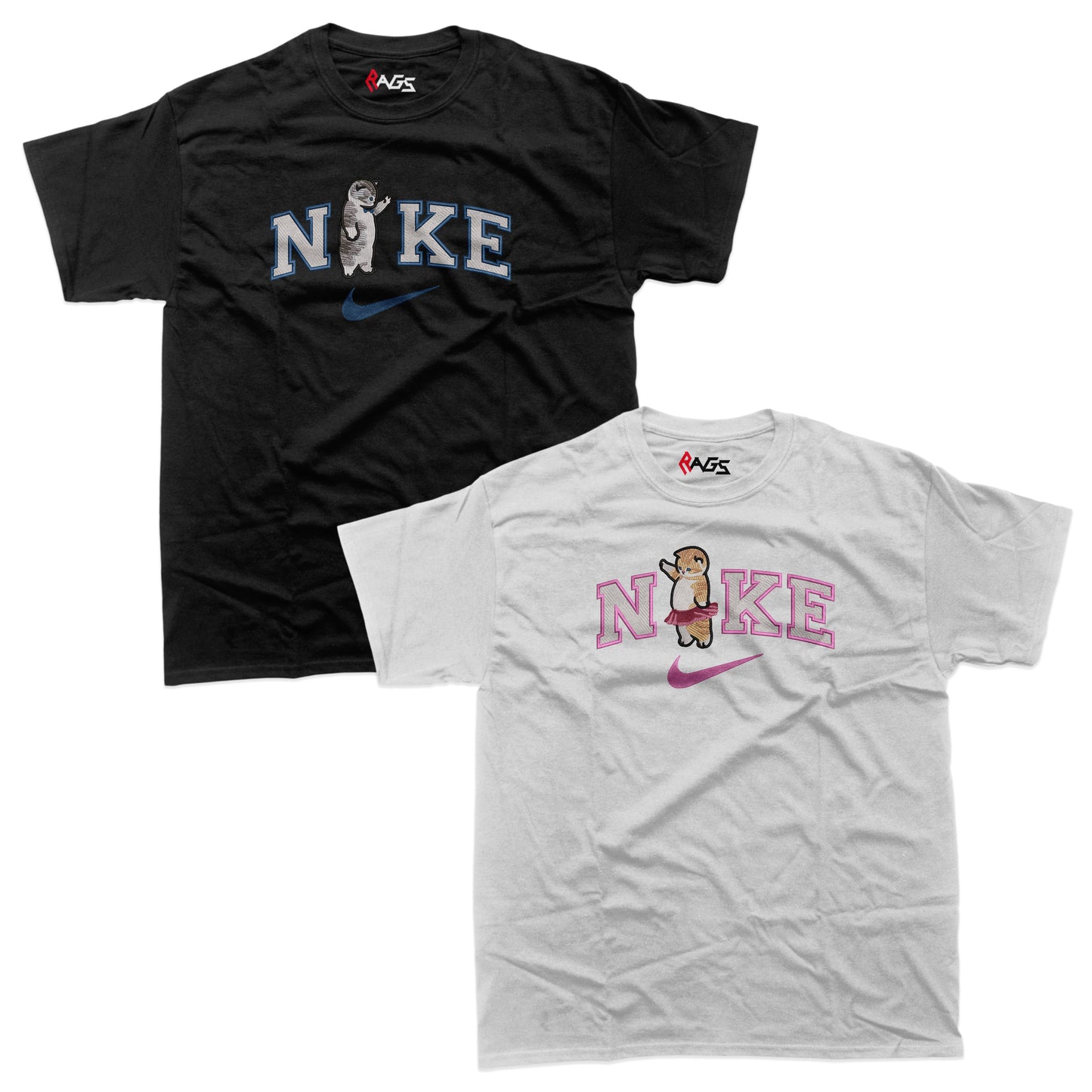 Couples Sets | T-shirts with Embroidered Cats