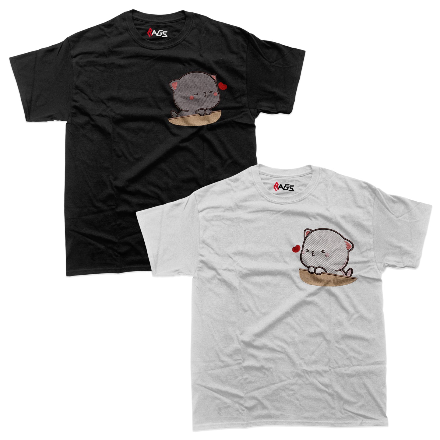 Couples Sets | T-shirts with Embroidered Cats