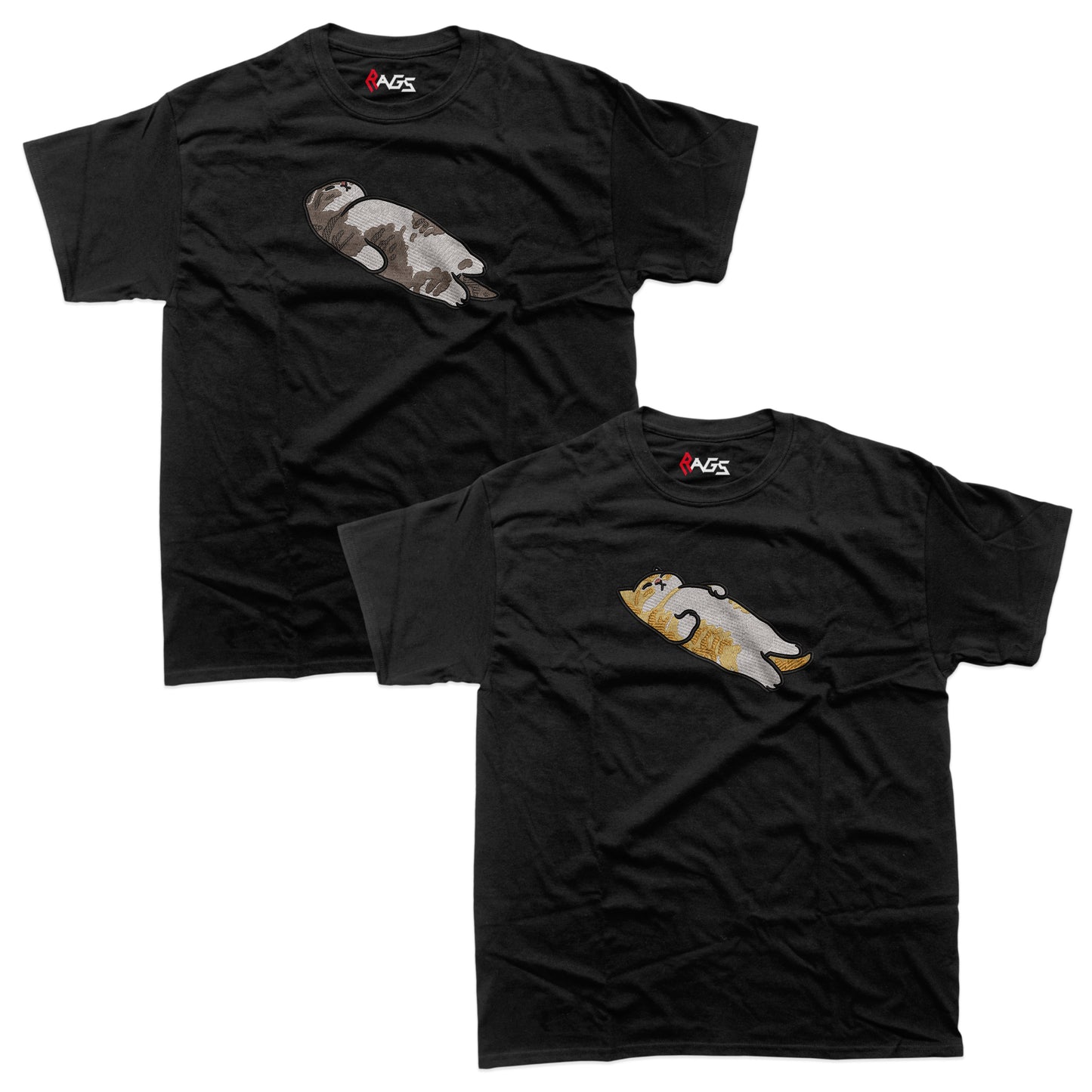 Couples Sets | T-shirts with Embroidered Cats