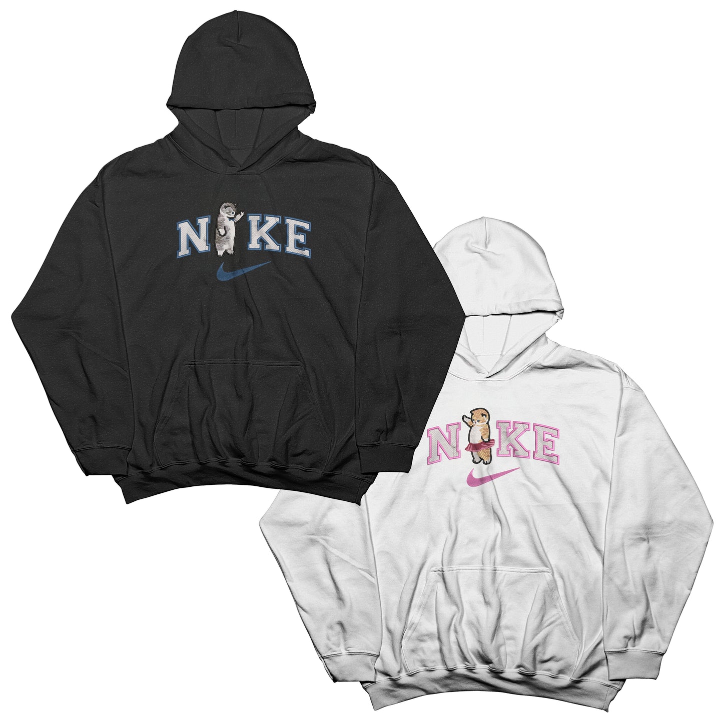 Couples Sets | Hoodies with Embroidered Cats