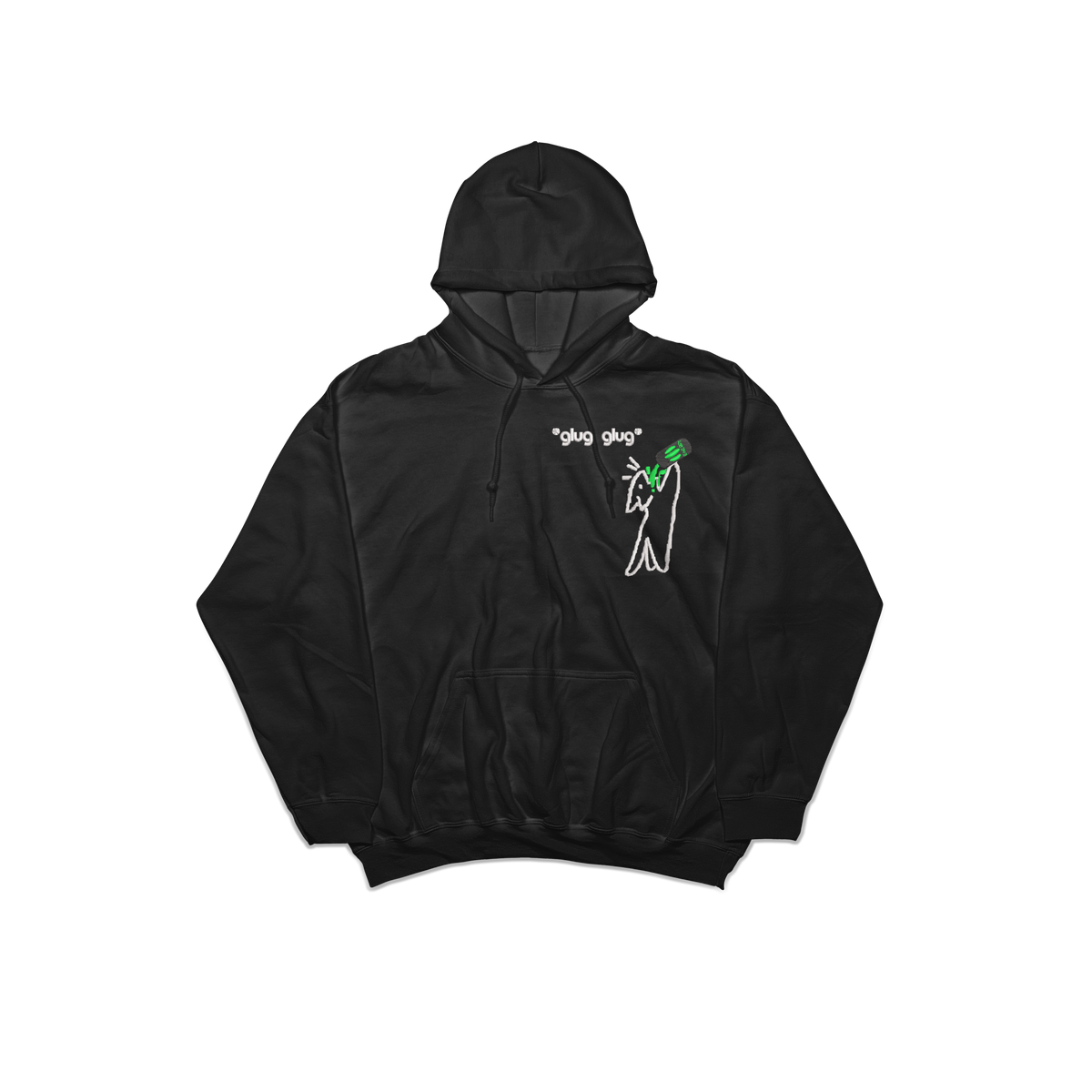 Monster Addict Cat embroidered Hoodie
