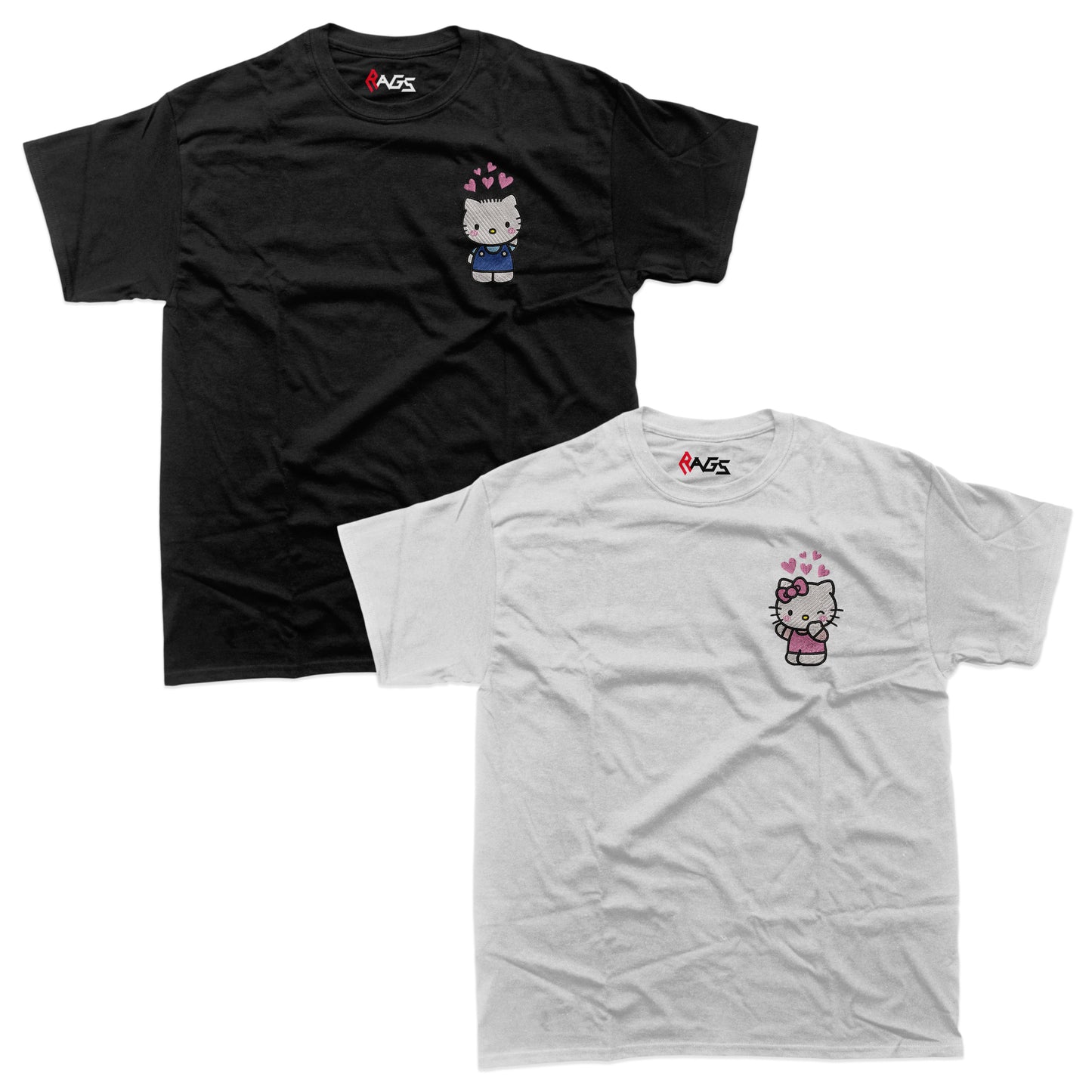 Couples Sets | T-shirts with Embroidered Hello Kitty