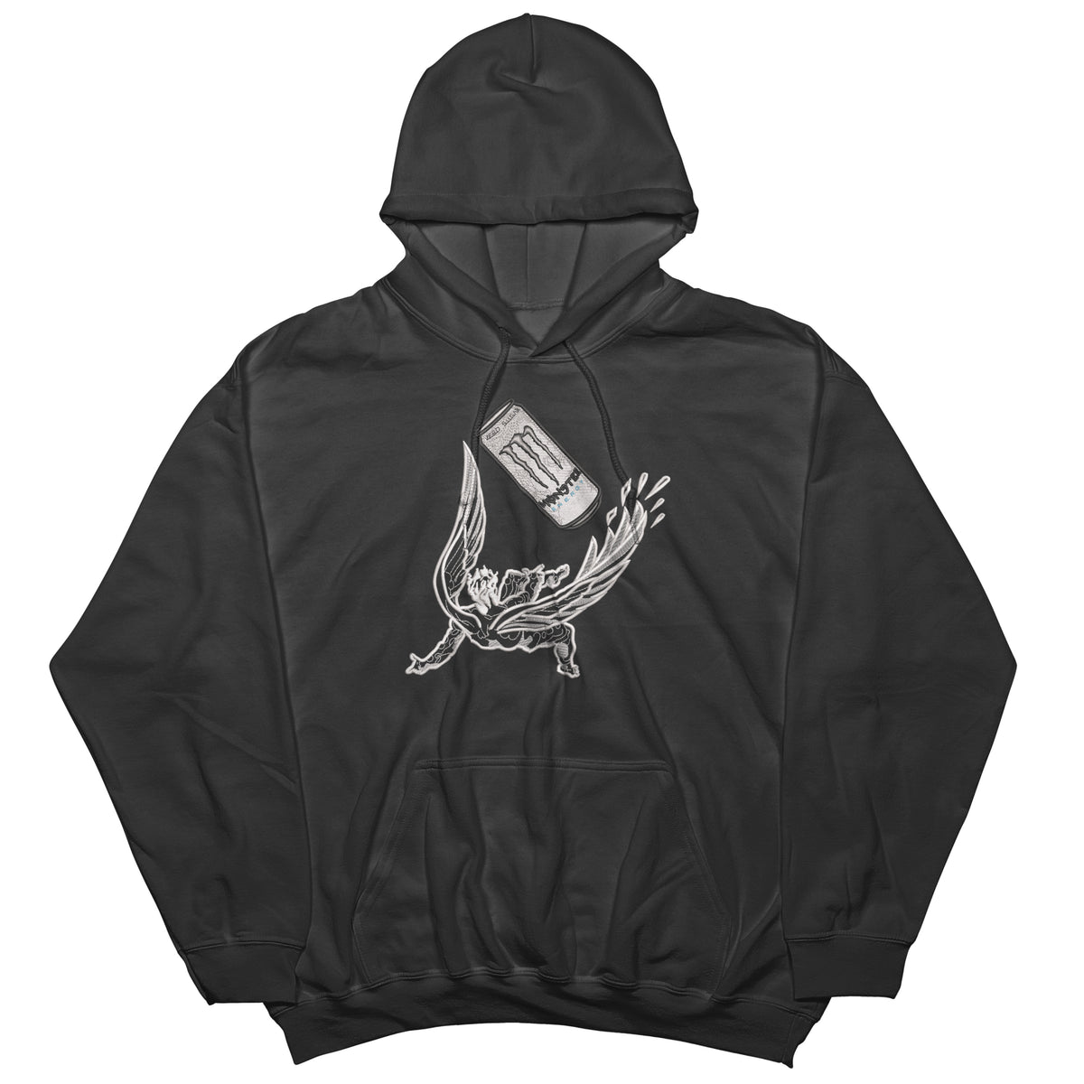Gym | Icarus Falling by White Monster embroidered Hoodie