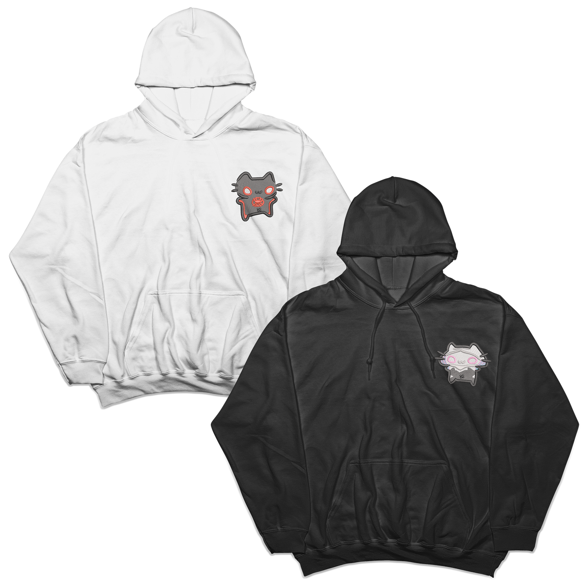 Couples Sets | Hoodies with Embroidered Spider-Cats