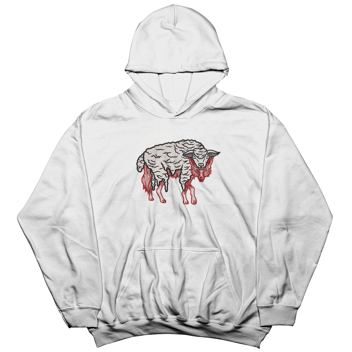 Gym | Wolf in sheep's clothing embroidered Hoodie