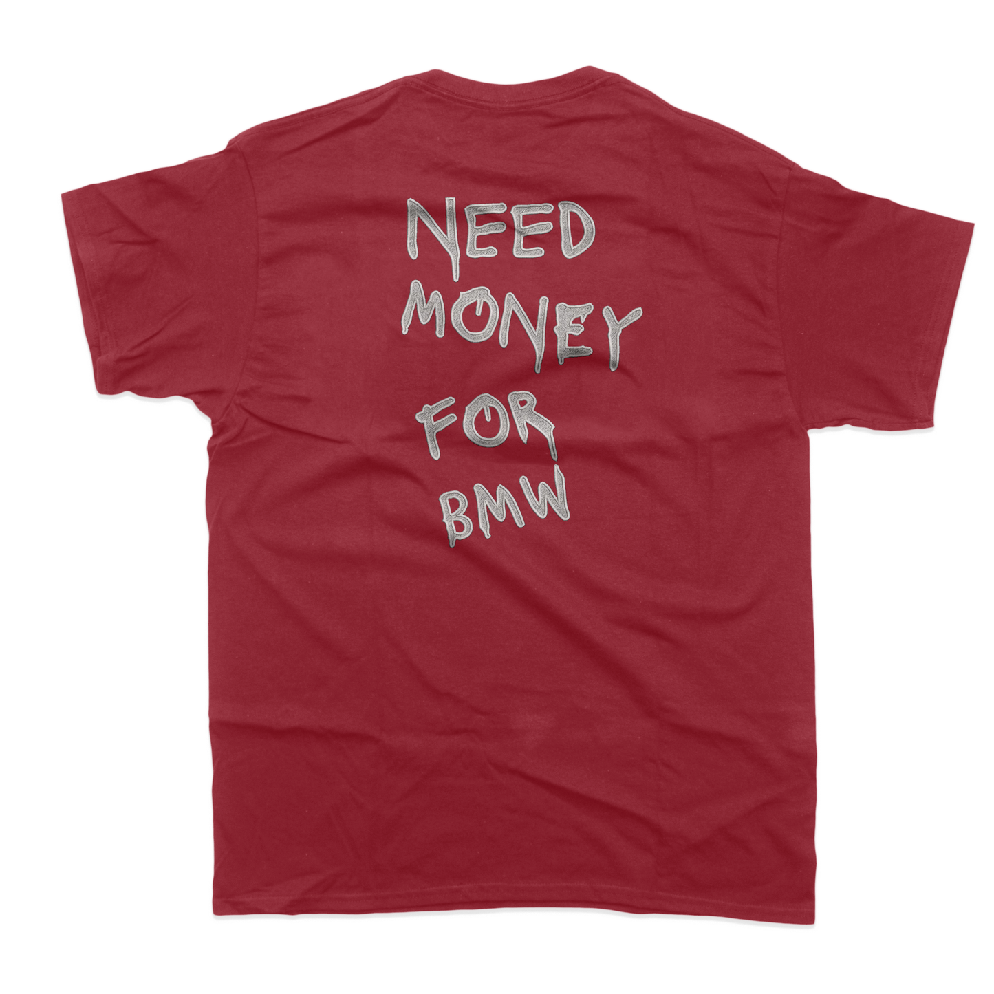 Тениска с бродерия Need money for BMW