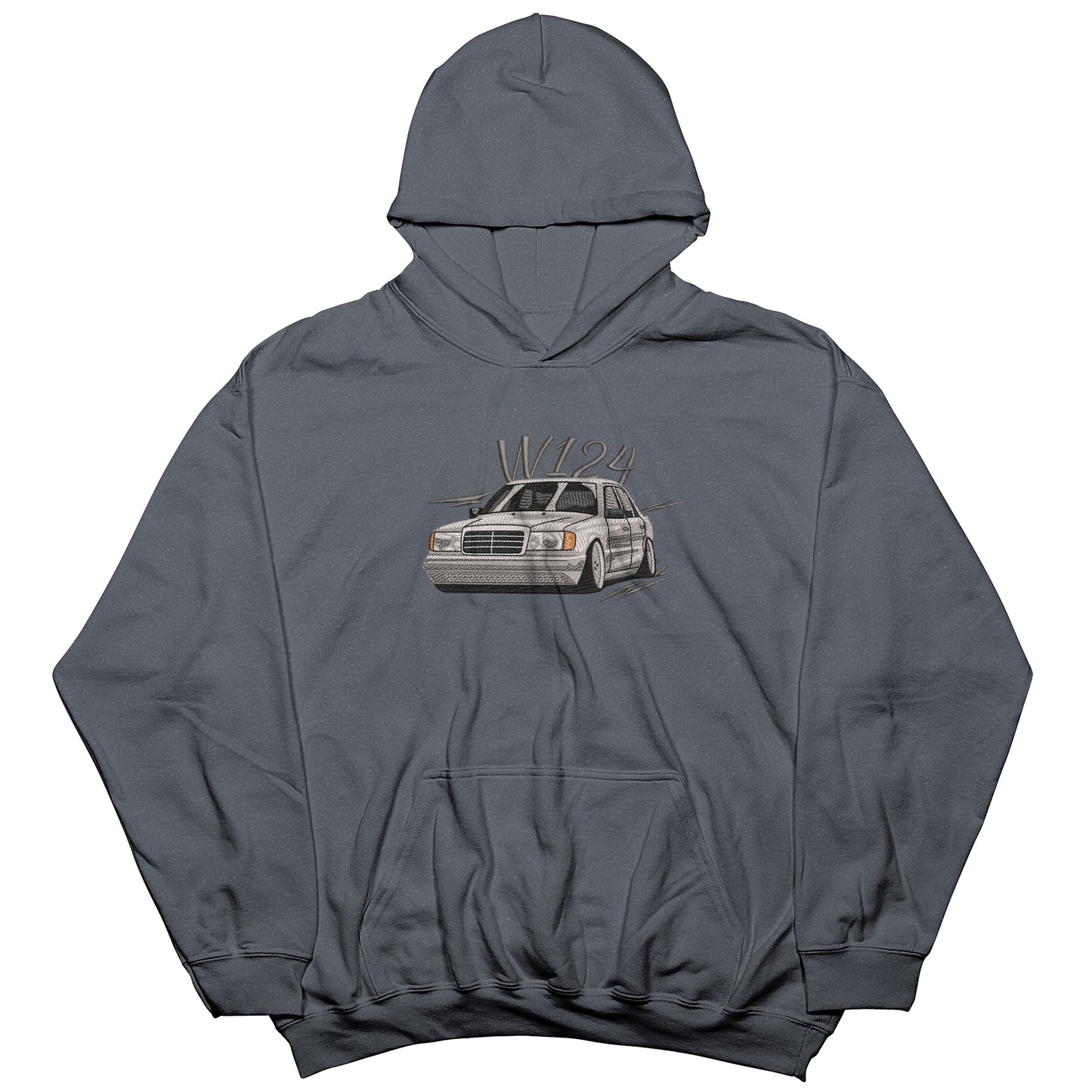 Cars | Mercedes W124 embroidered Hoodie