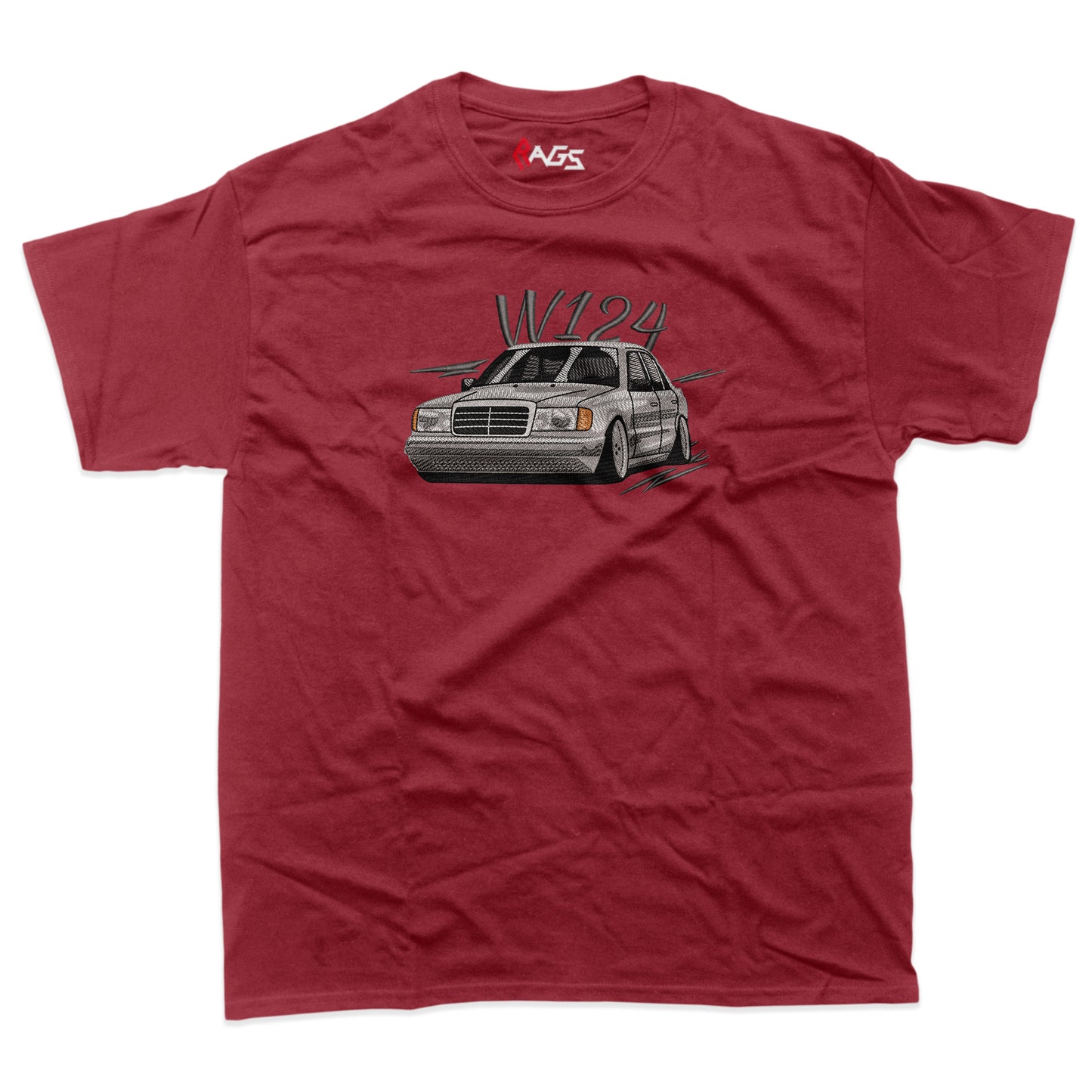 Cars | Mercedes W124 embroidered T-shirt