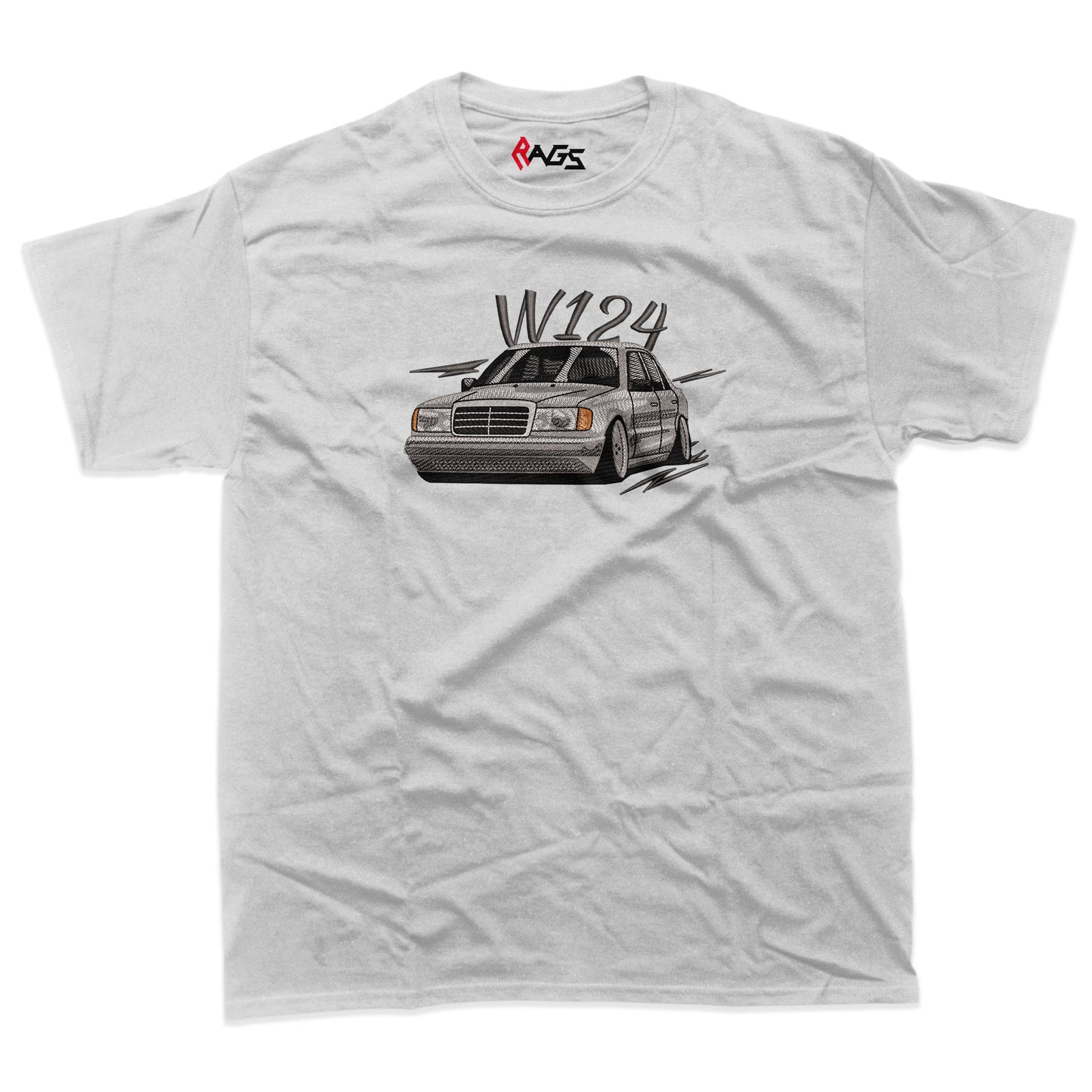 Cars | Mercedes W124 embroidered T-shirt