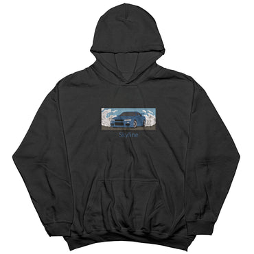 Cars | Nissan Skyline R34 embroidered Hoodie