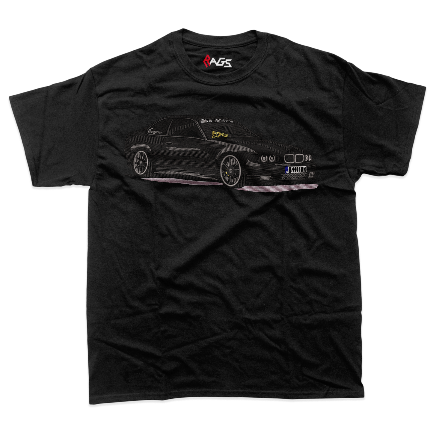 Cars | BMW E46 embroidered T-shirt