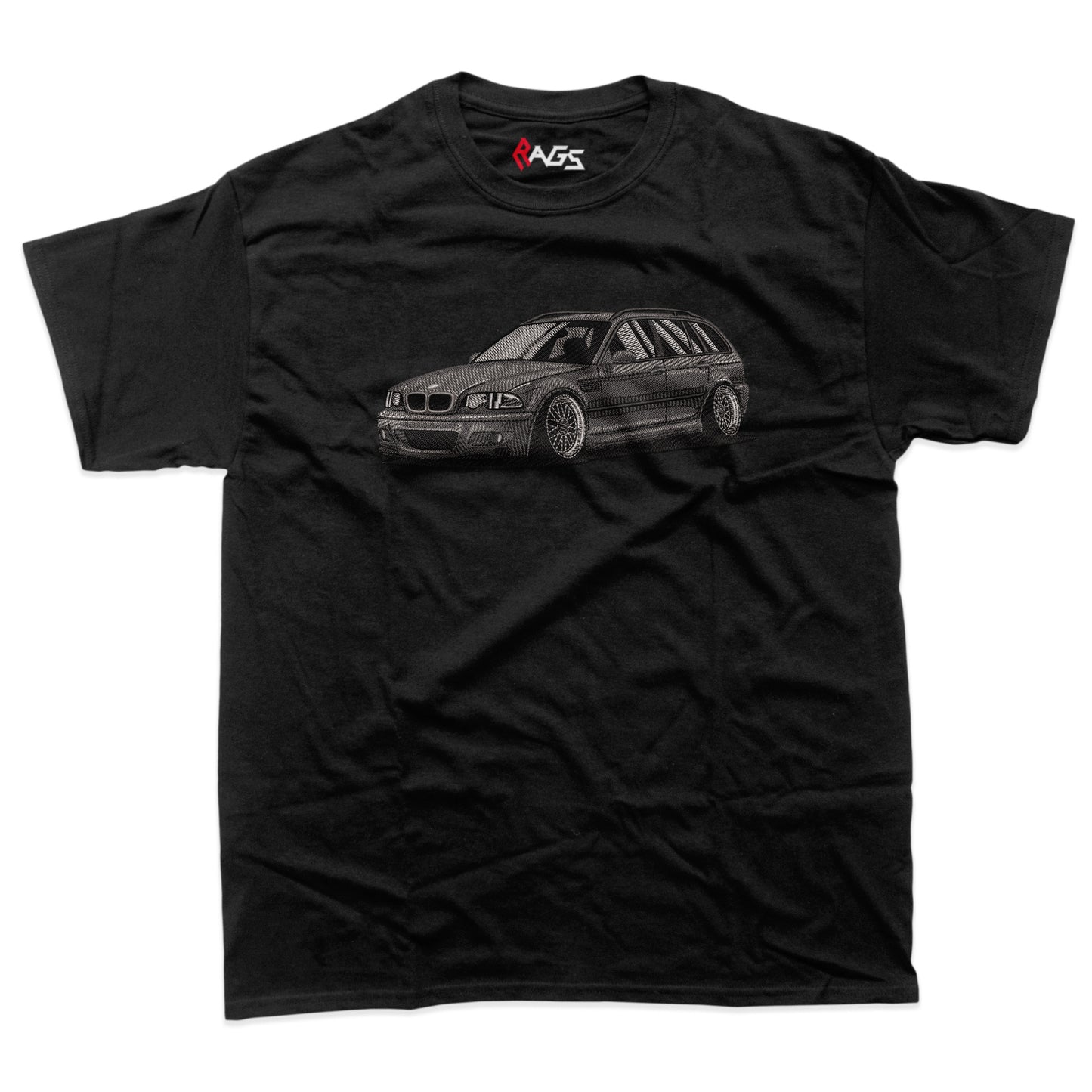 Cars | BMW E46 embroidered T-shirt