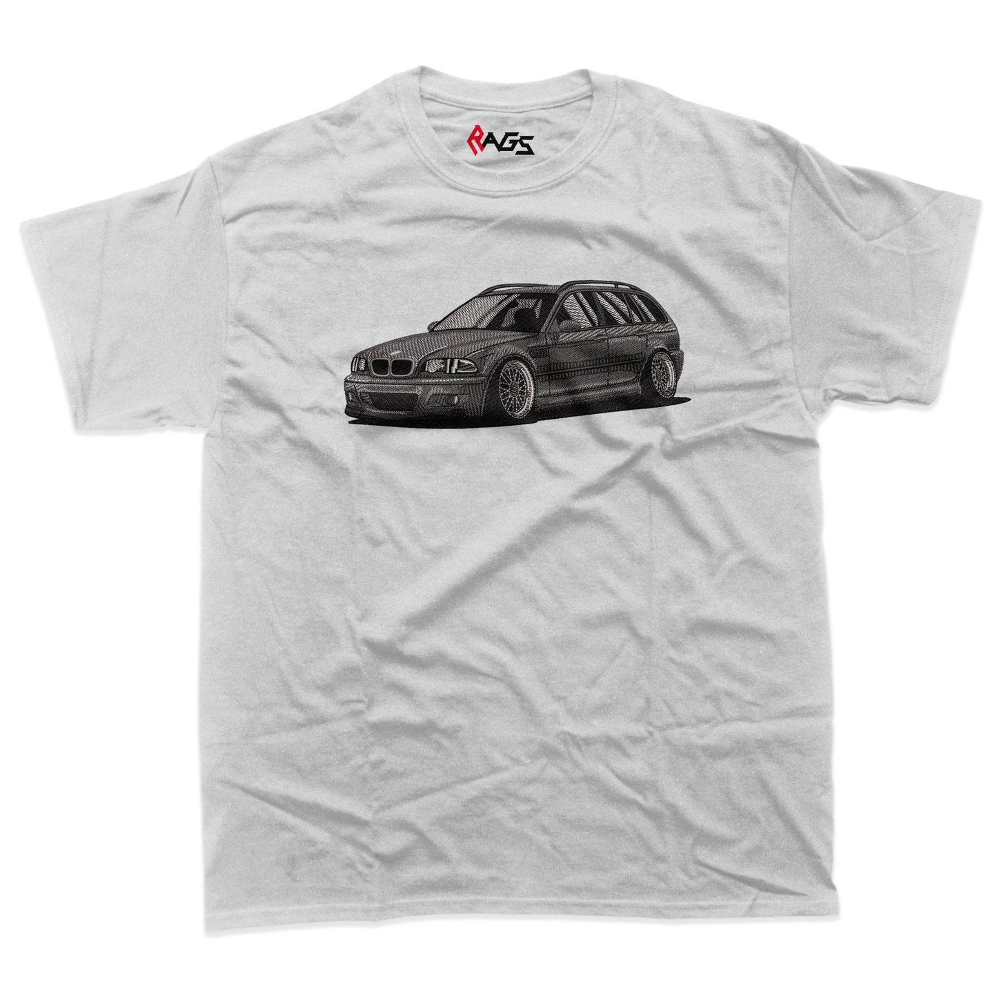 Cars | BMW E46 embroidered T-shirt