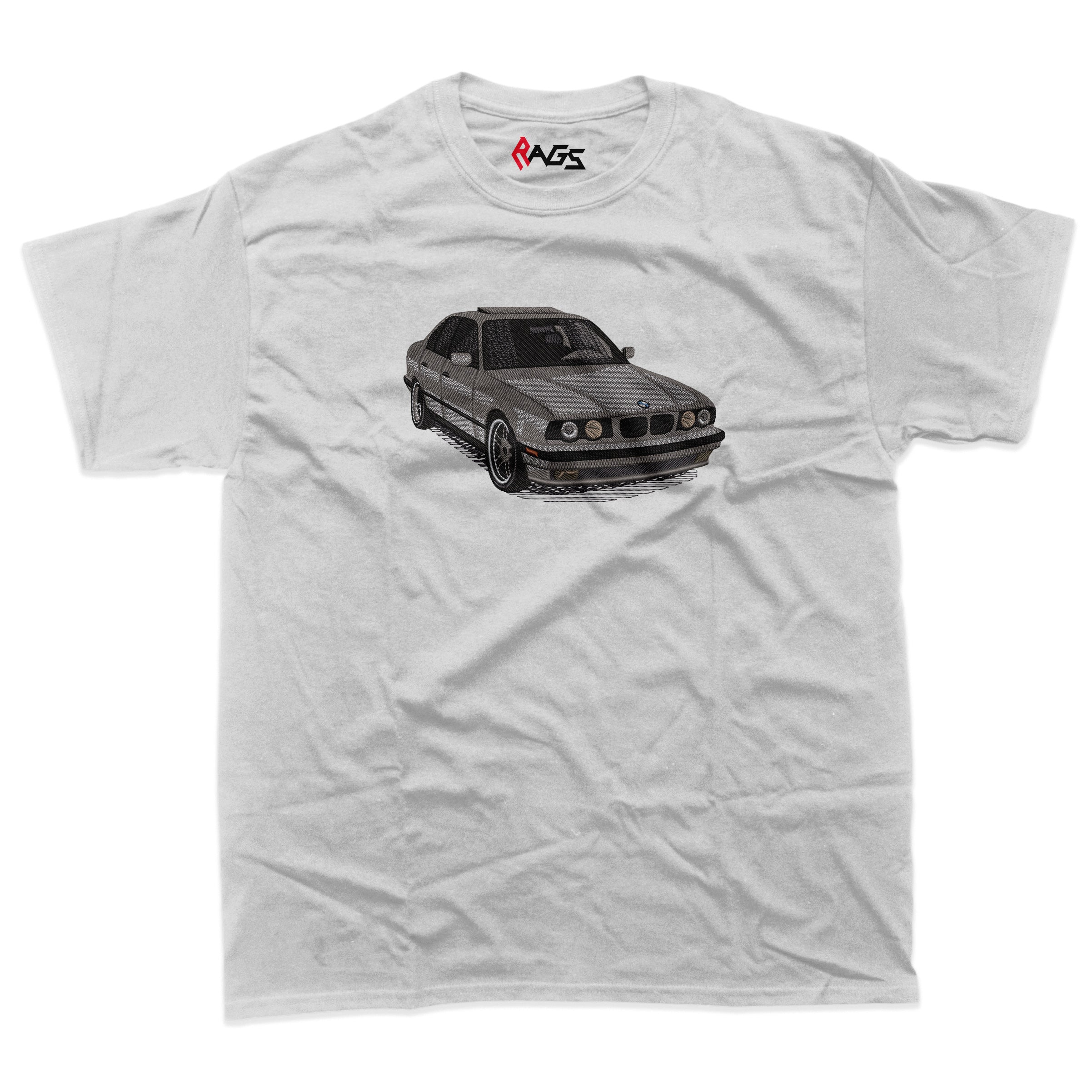 Cars | BMW E34 embroidered T-shirt