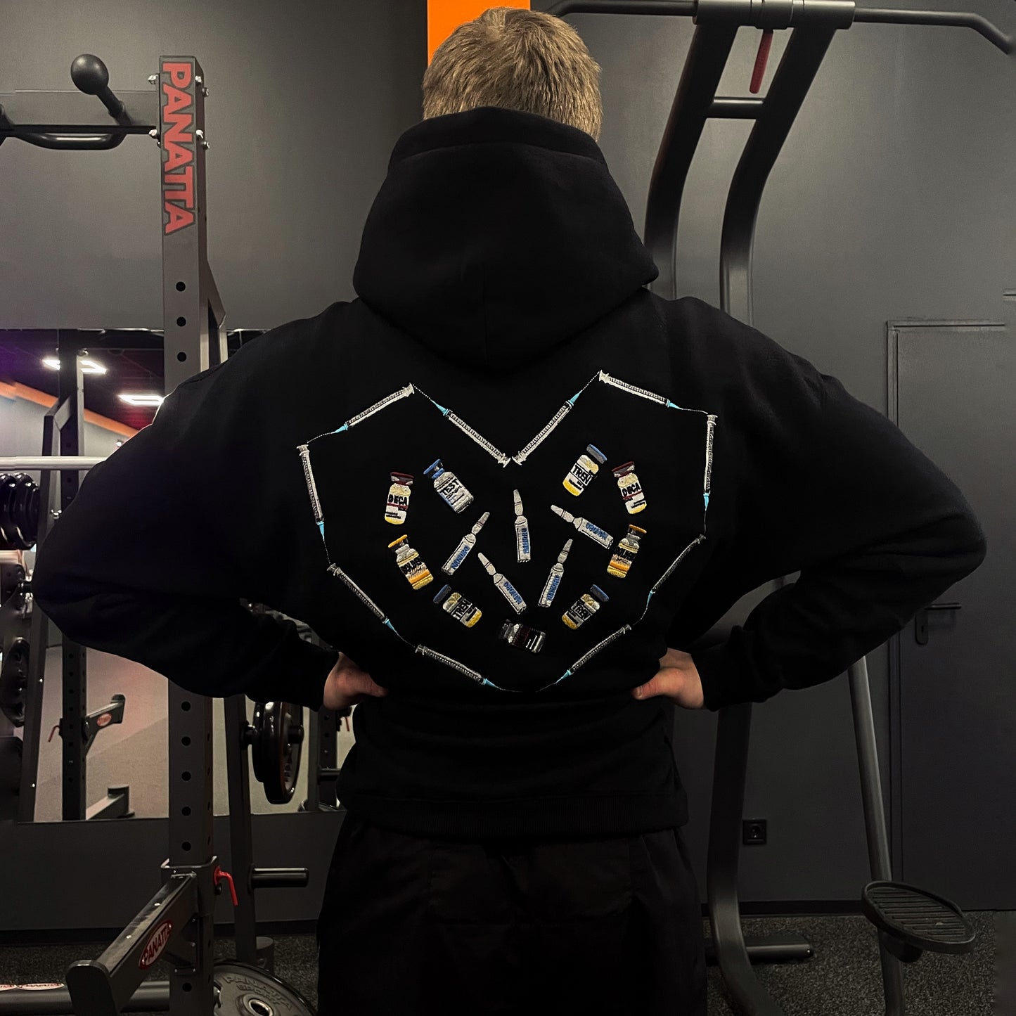 Gym | Pharm Collection embroidered Hoodie