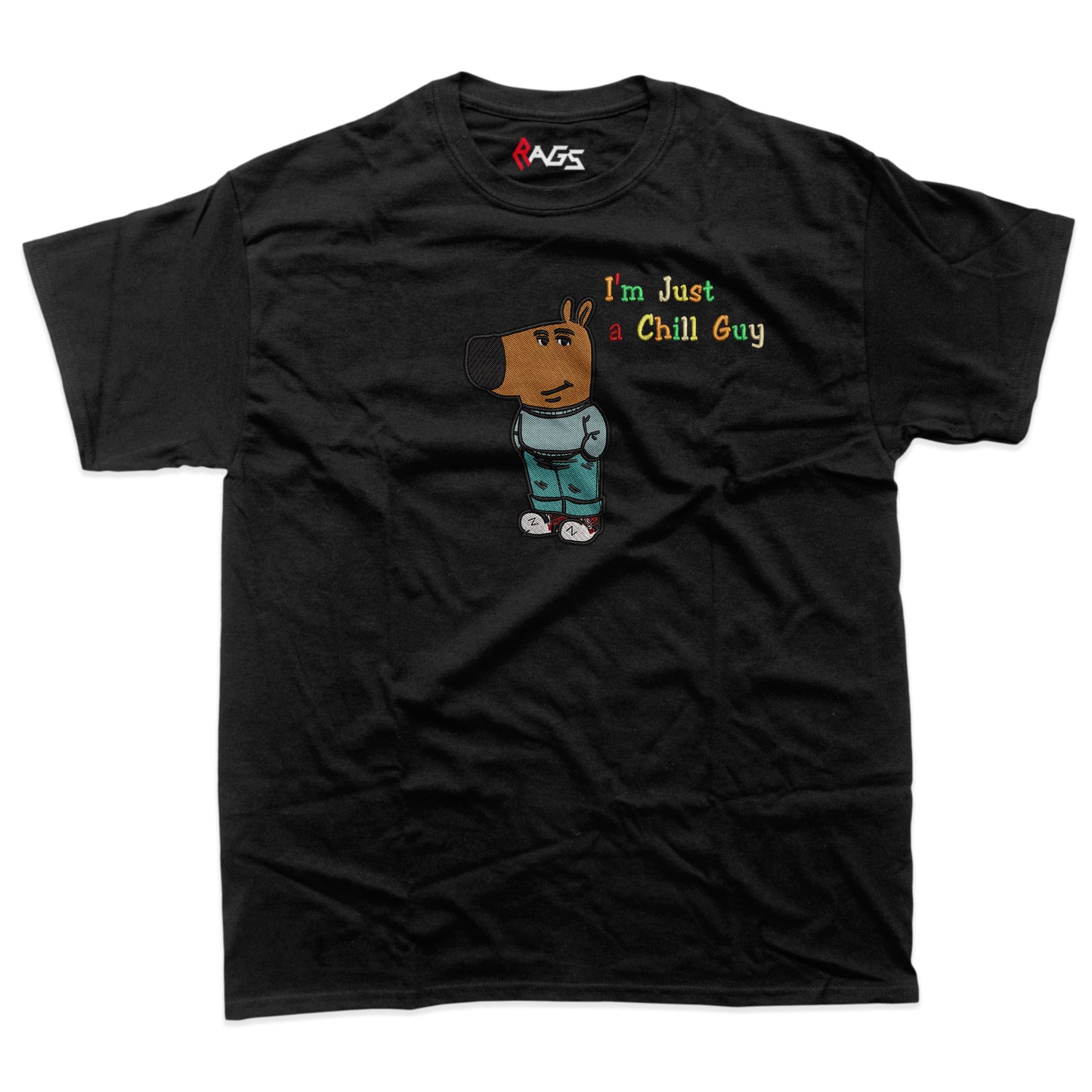 Chill Guy embroidered T-shirt