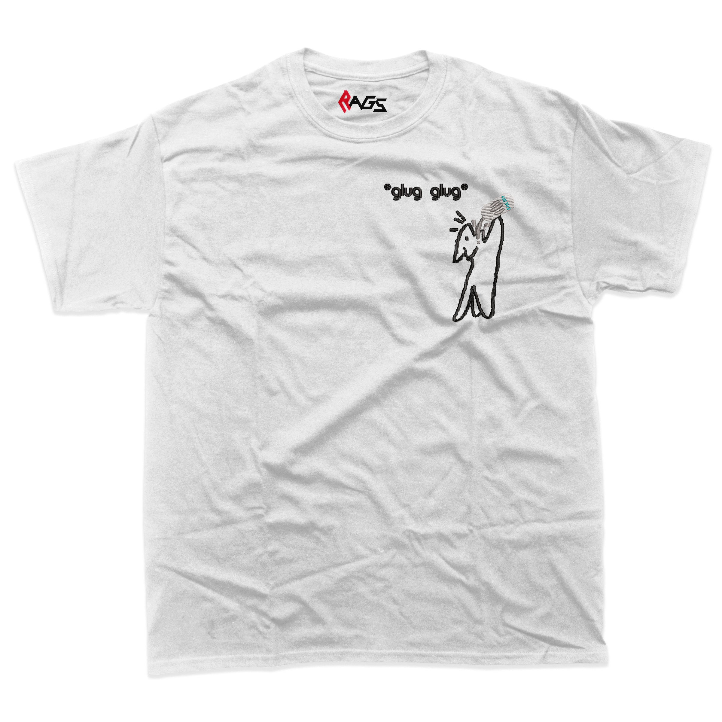 Monster Addict Cat embroidered T-shirt