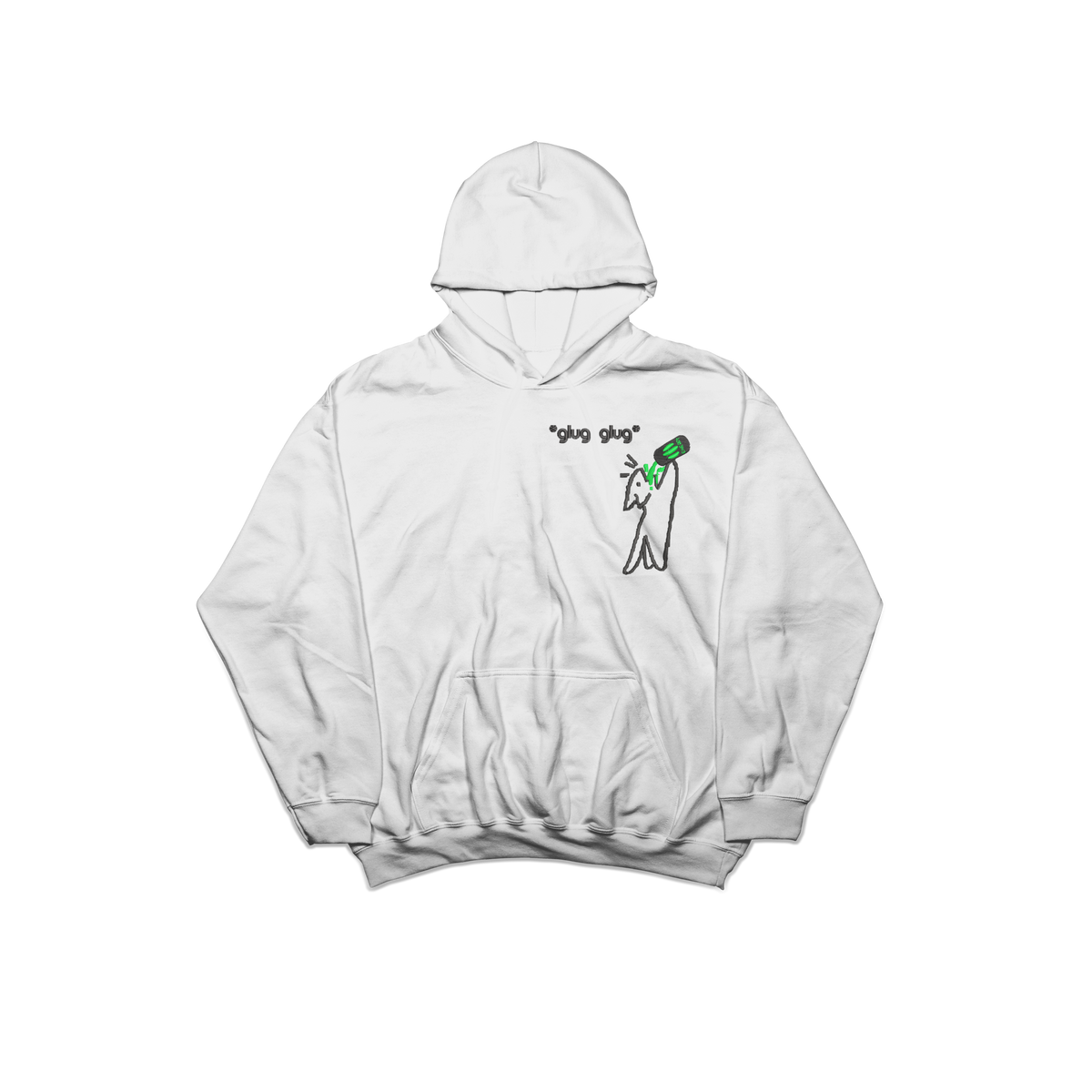 Monster Addict Cat embroidered Hoodie