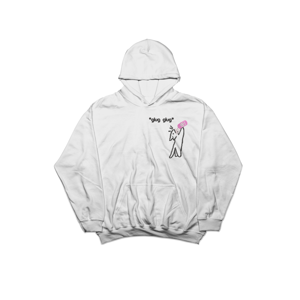 Monster Addict Cat embroidered Hoodie