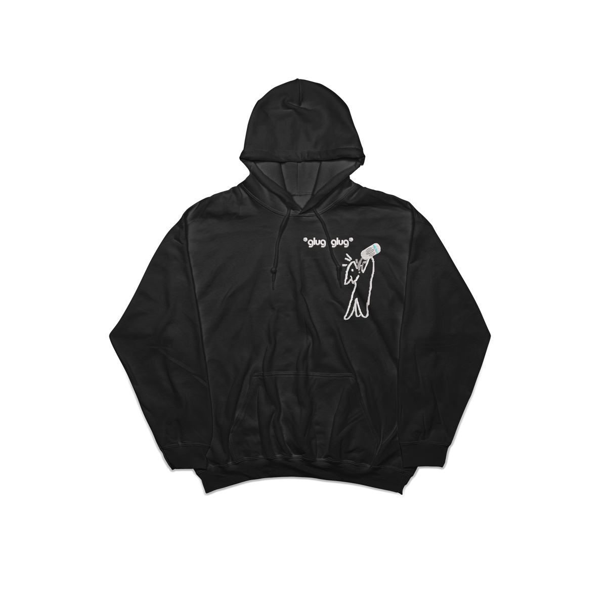 Monster Addict Cat embroidered Hoodie