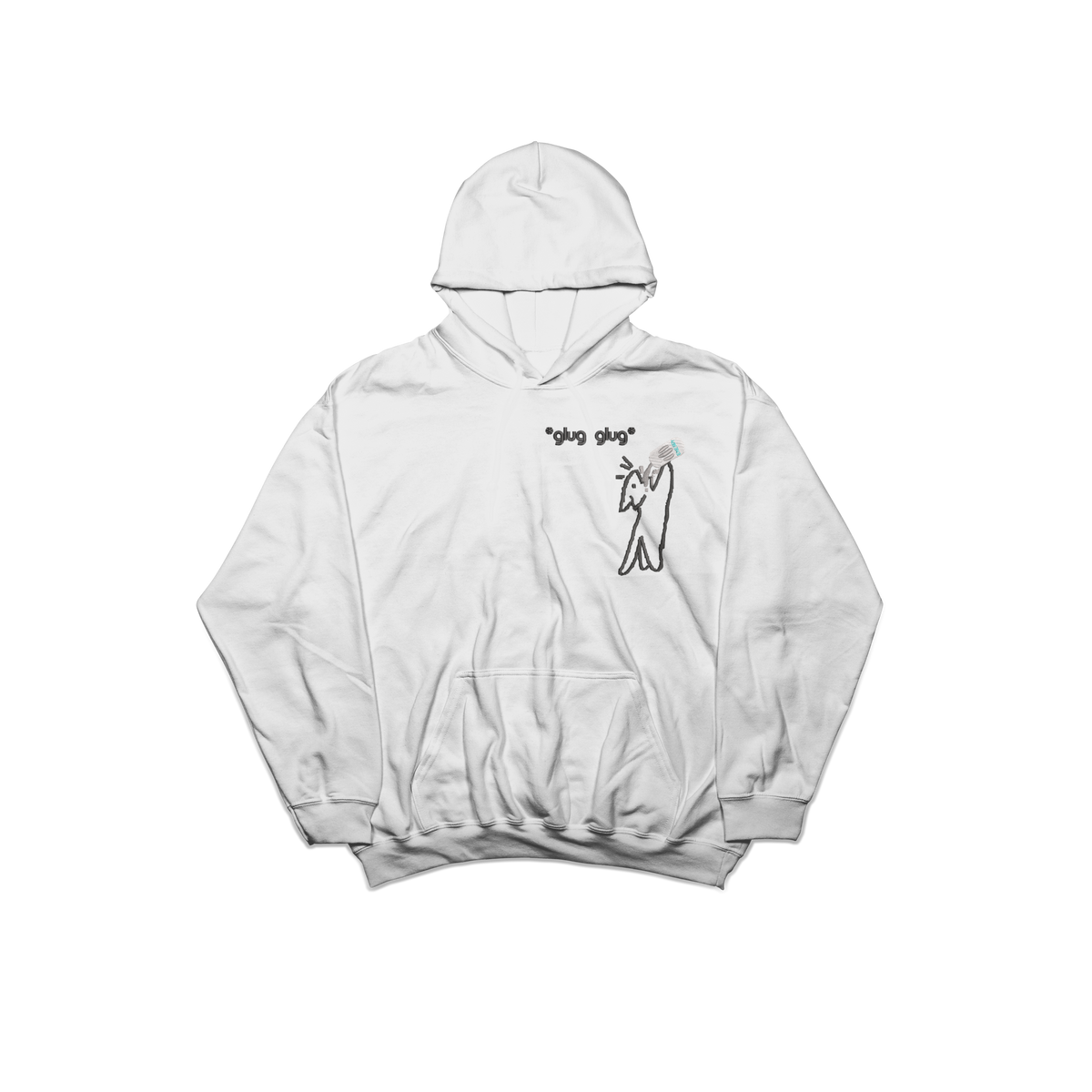 Monster Addict Cat embroidered Hoodie