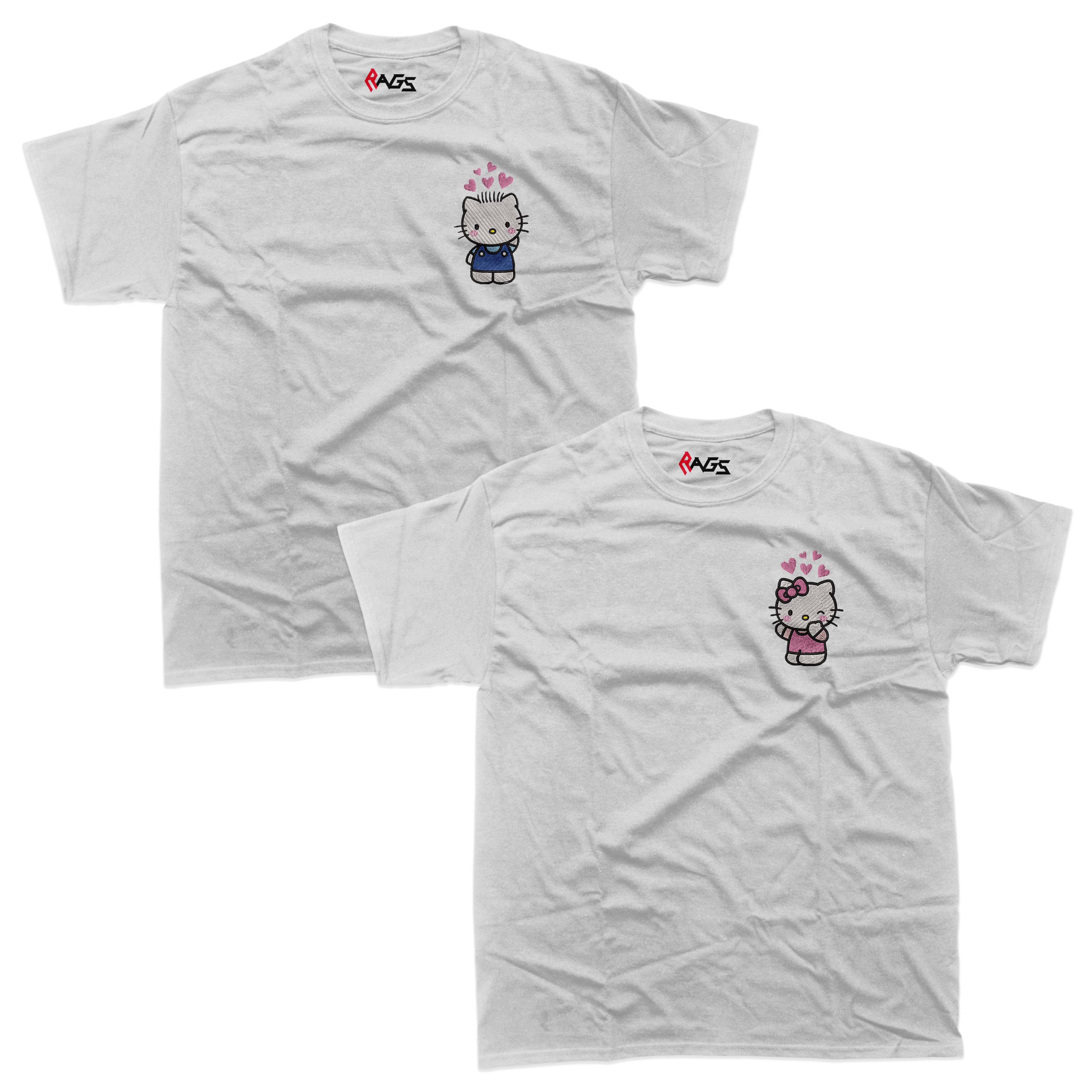 Couples Sets | T-shirts with Embroidered Hello Kitty