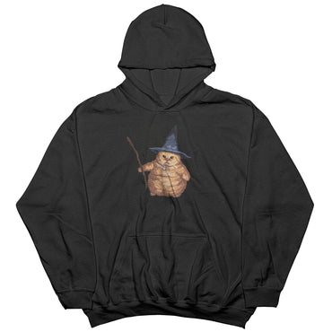 Wizard Cat embroidered Hoodie