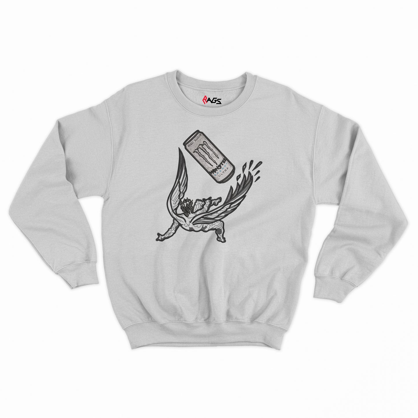 Gym | Icarus Falling by White Monster embroidered Sweater