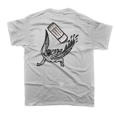 Gym | Icarus Falling by White Monster embroidered T-shirt