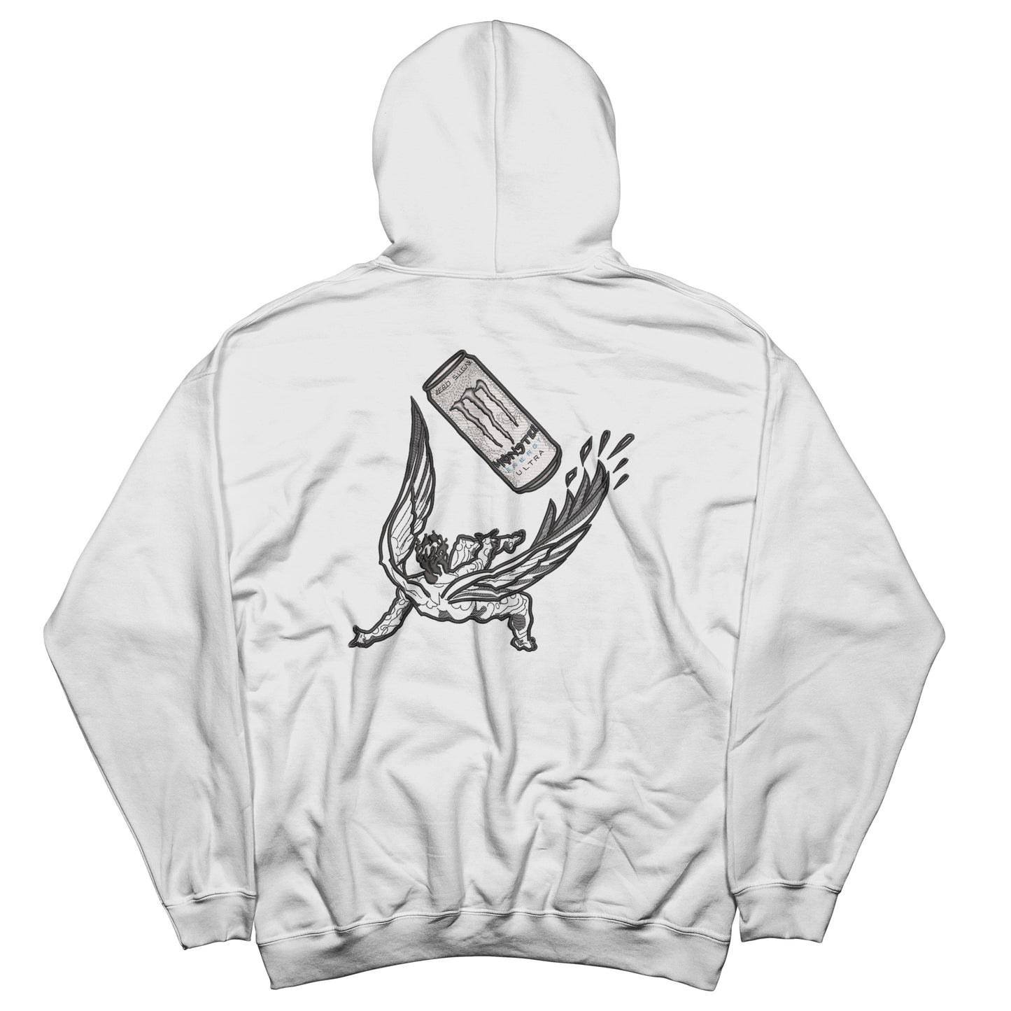 Gym | Icarus Falling by White Monster embroidered Hoodie