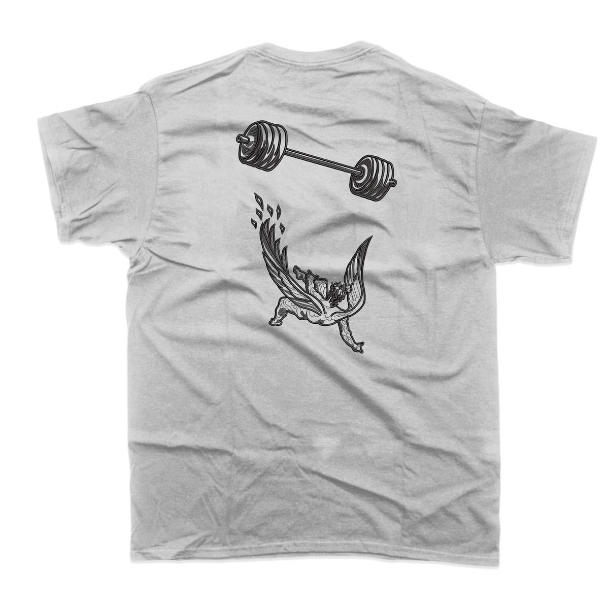 Gym | Icarus Gym Falling embroidered T-shirt
