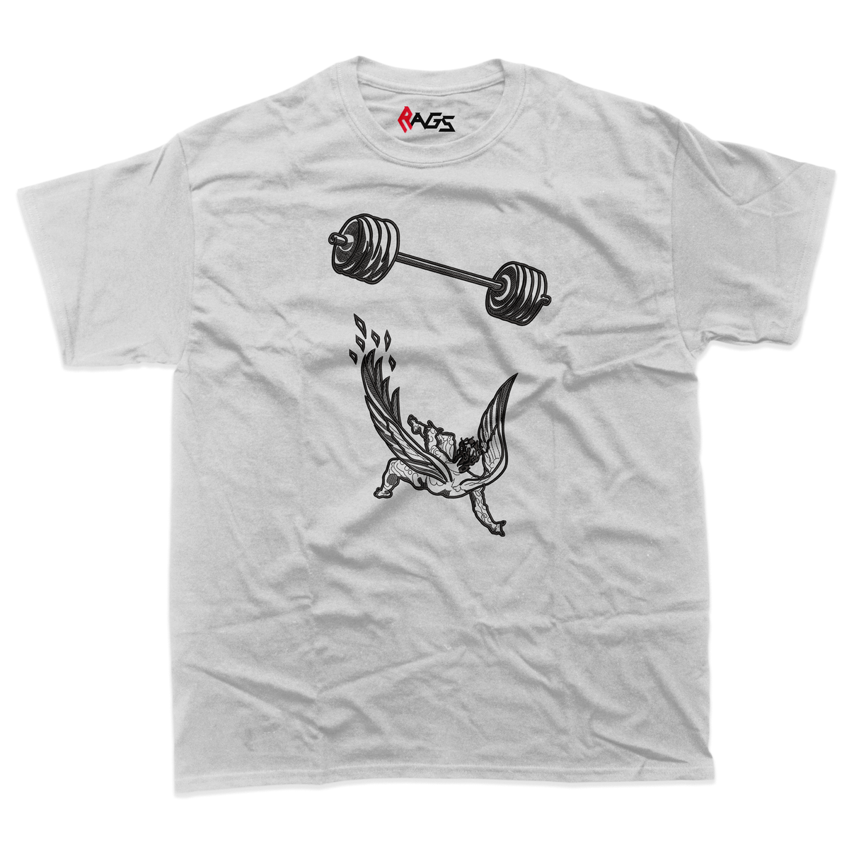 Gym | Icarus Gym Falling embroidered T-shirt