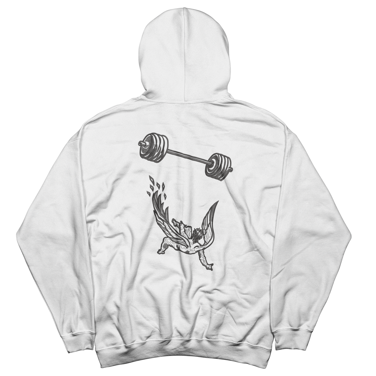 Gym | Icarus Gym Falling embroidered Hoodie