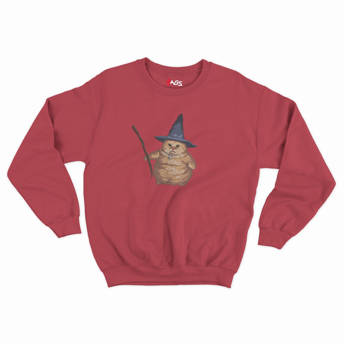 Wizard Cat embroidered Sweater