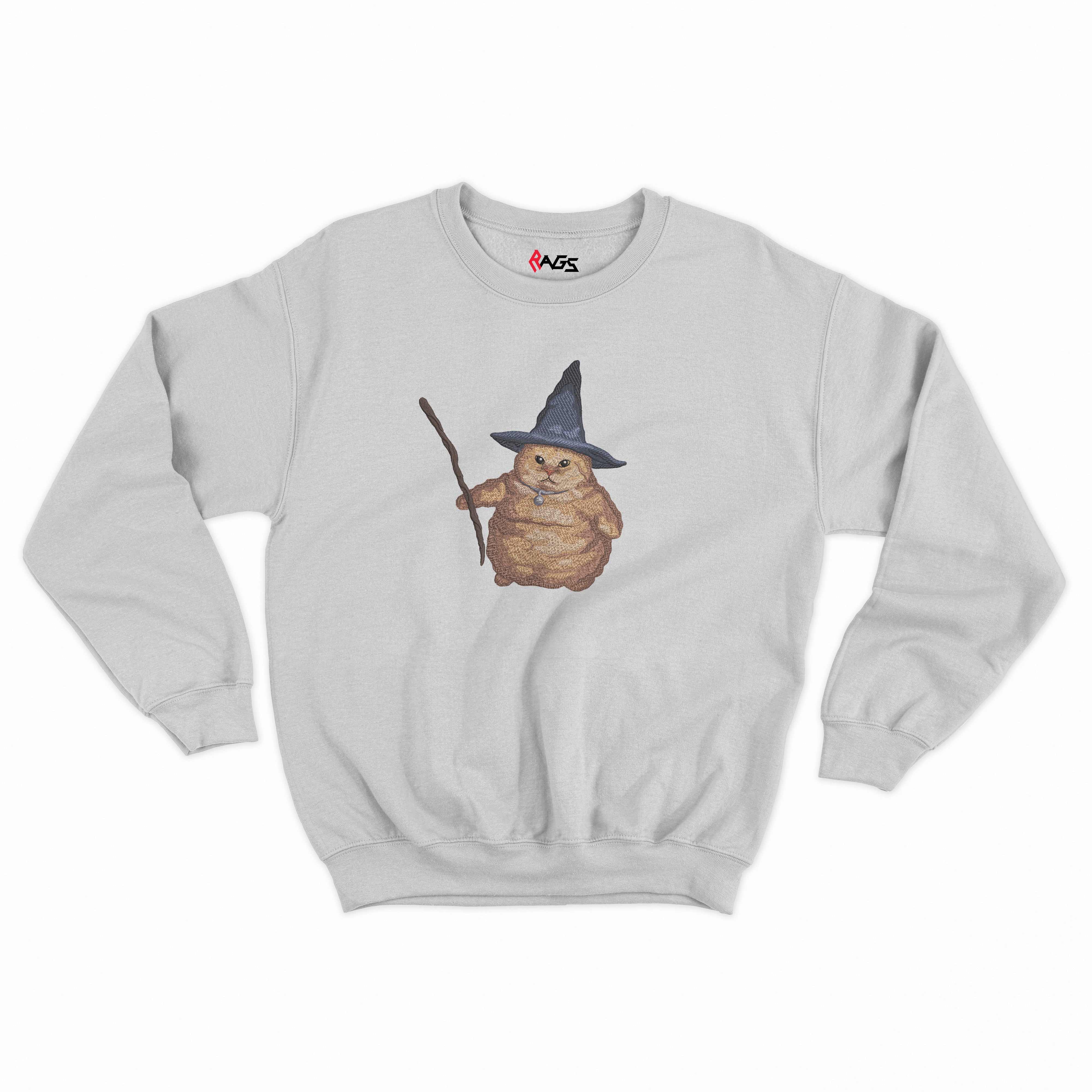 Wizard Cat embroidered Sweater