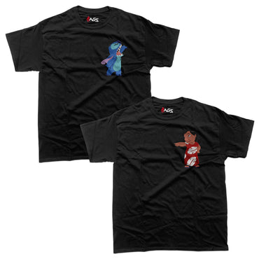 Couples Sets | T-shirts with Embroidered Lilo & Stitch