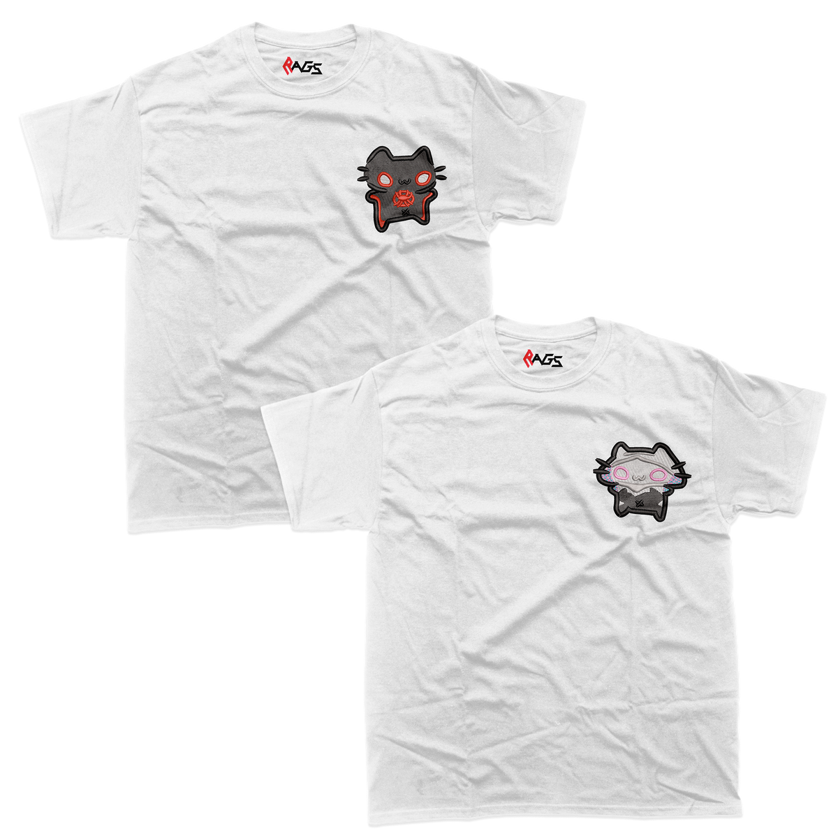 Couples Sets | T-shirts with Embroidered Spider-Cats