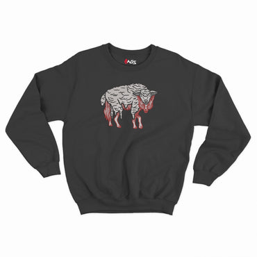 Gym | Wolf in sheep's clothing embroidered Sweater