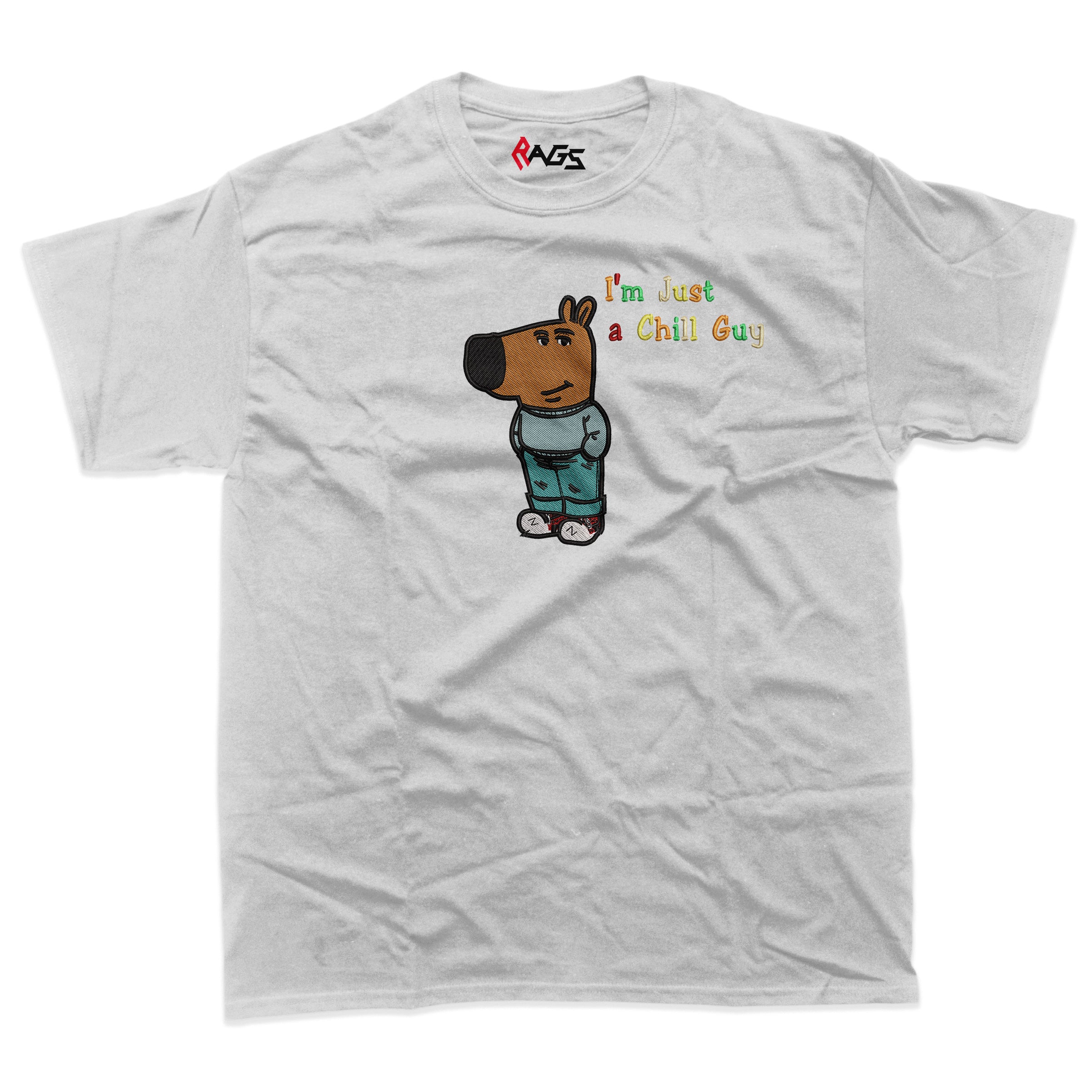 Chill Guy embroidered T-shirt